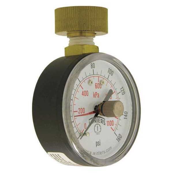 Water Test Gauge/Max Ptr 0-160 psi/Kpa