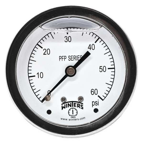 Filled Ss/Ss Gauge2.5 1/4 Cb 60 psi