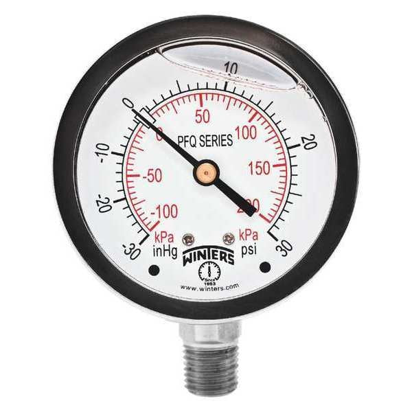 Qual. Ss/Ss Gauge 2.5 1/4 Lm 30-0-30 psi