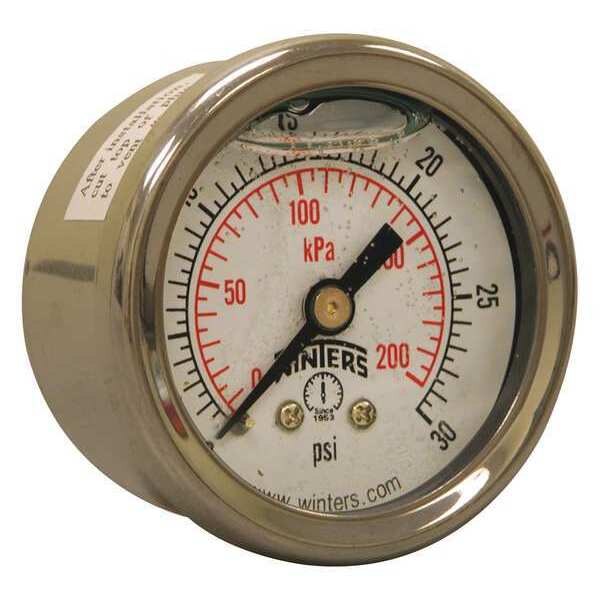 Qual. Ss/Br Gauge 1.5 1/8 Cb 30 psi/Kpa