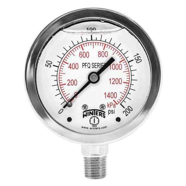 Qual. Ss/Ss Gauge 2.5 1/4 Lm 200 psi/Kpa