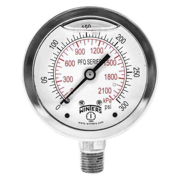 Qual. Ss/Ss Gauge 2.5 1/4 Lm 300 psi/Kpa