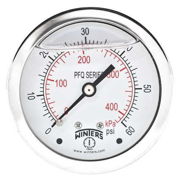Qual. Ss/Ss Gauge 2.5 1/4 Cb 60 psi/Kpa