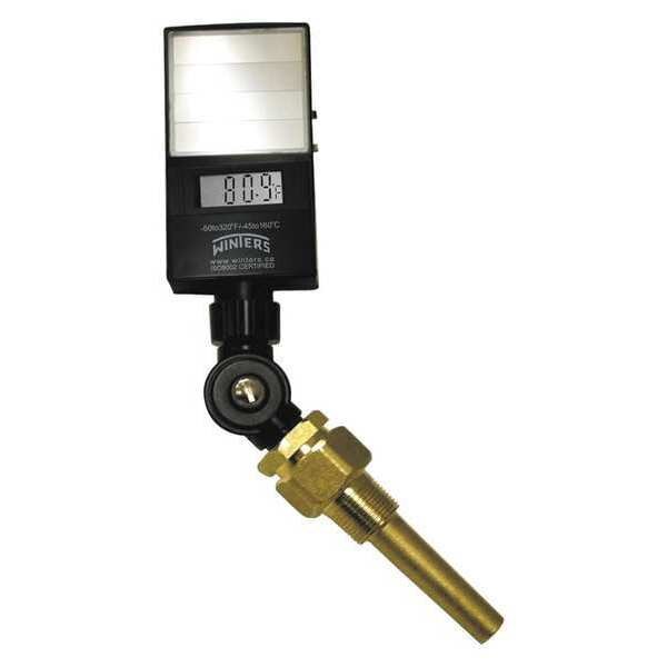 Digital Solar Powered Thermometer, -50 Degrees to 320 Degrees F