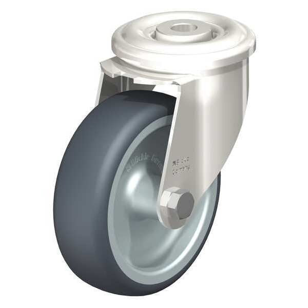 SS, Kingpin Swivel Caster, TPR, 4