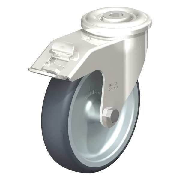 SS, Kingpin Swivel Caster, TPR, 5