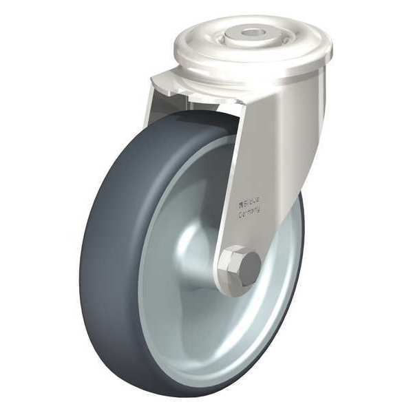 SS, Kingpin Swivel Caster, TPR, 6