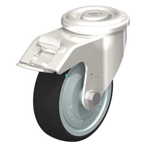 SS, Kingpin Swivel Caster, PU, 4