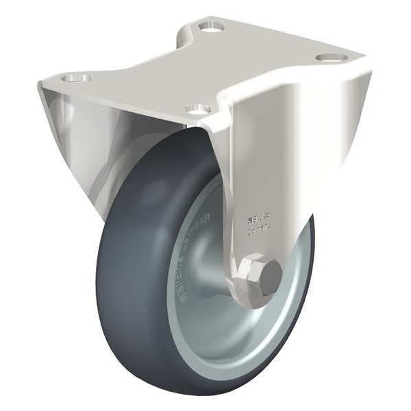 Rigid Plate Caster, TPR, 8