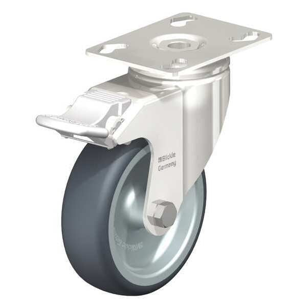 Swivel Plate Caster, TPR, 3-1/8