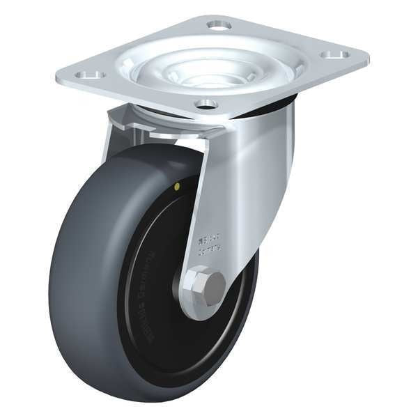 Swivel Plate Cstr, TPR Rubber, 4