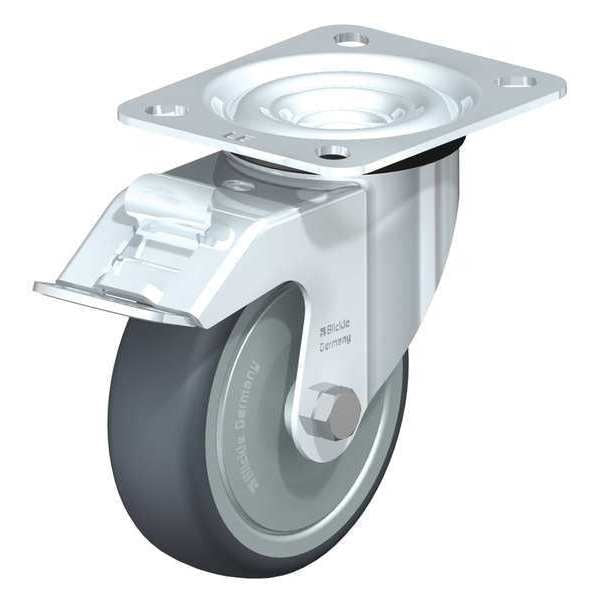 Swivel Plate Cstr, TPR Rubber, 4