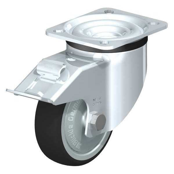 Swivel Plate Caster, PU, 3-1/8