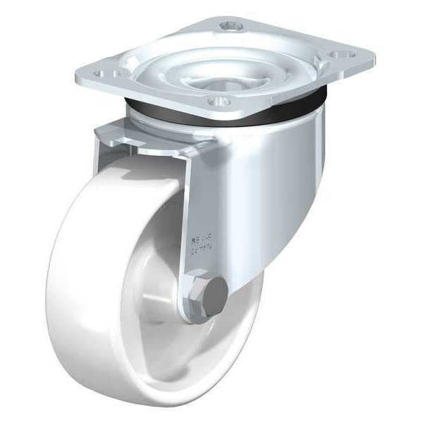 Swivl Plte Castr, White Nyln, 4