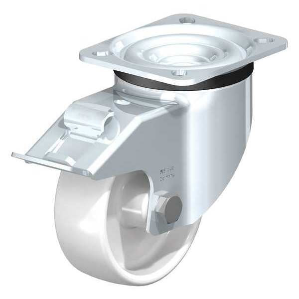 Swivl Plte Castr, White Nyln, 4