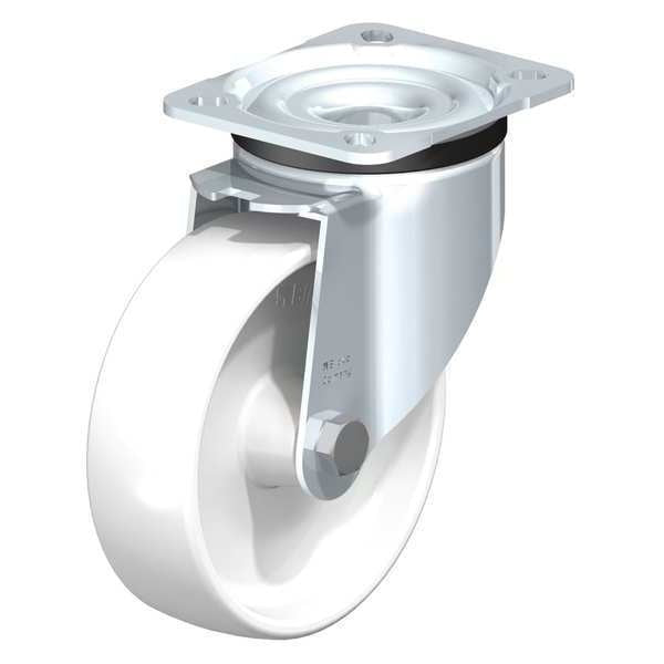 Swivl Plte Castr, White Nyln, 5