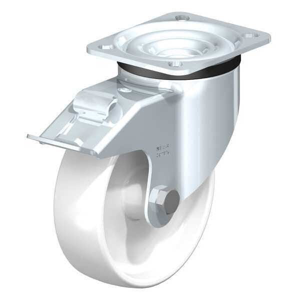 Swivl Plte Castr, White Nyln, 5