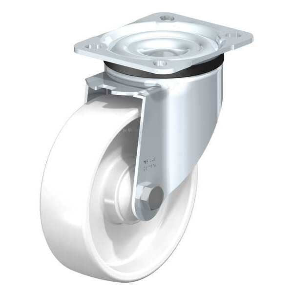 Swivl Plte Castr, White Nyln, 5