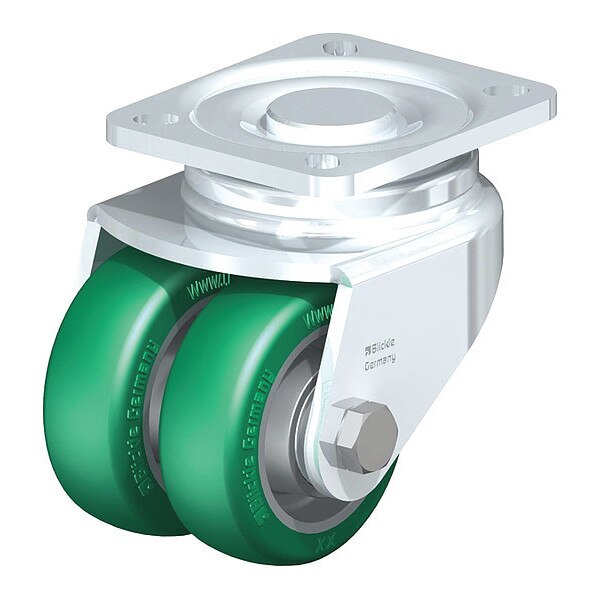 Dual Whl Cstr, Swvl, Poly, 3-3/16