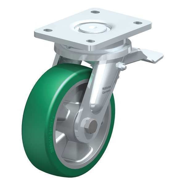 Swvl Plate Caster, Poly, 6-1/4