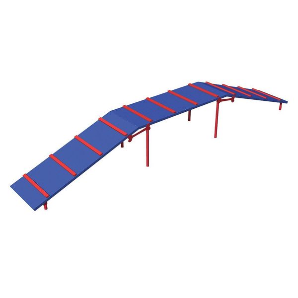 Commercial Dog Walk, Red/Blue