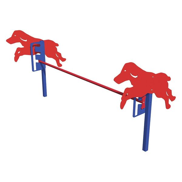 Dog Park Rover Jump Over, Red/Blue