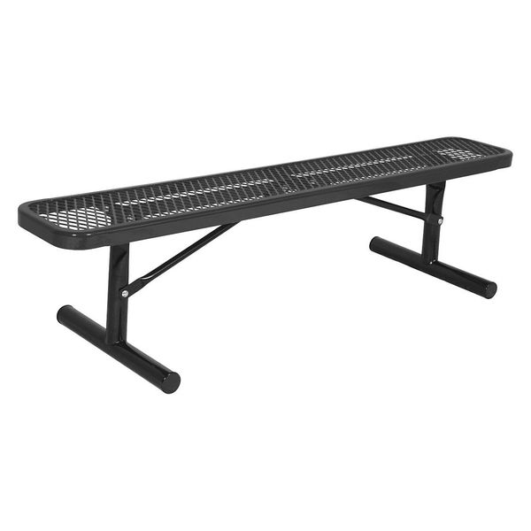 Portable Park Bench, No Back, Blue
