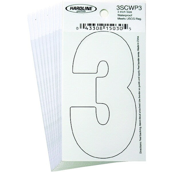 Number 3 Decal, 3