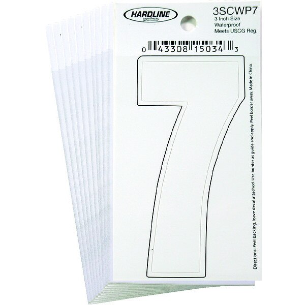 Number 7 Decal, 3