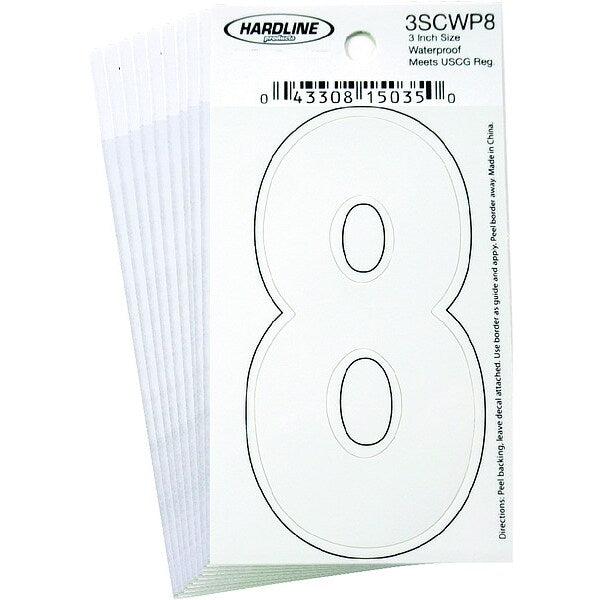Number 8 Decal, 3