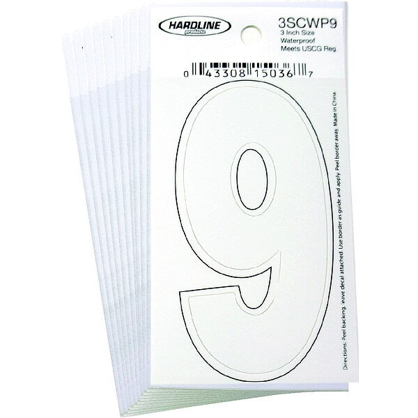 Number 9 Decal, 3