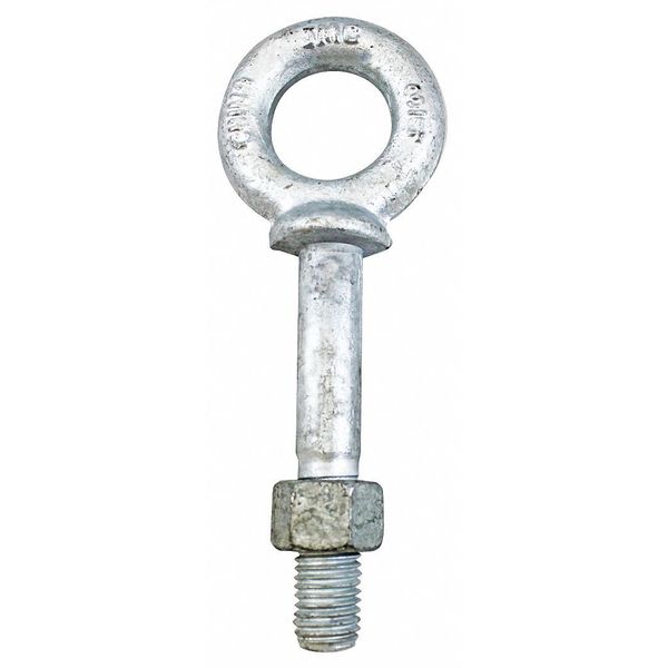 Eye Bolt With Shoulder, Galvanized