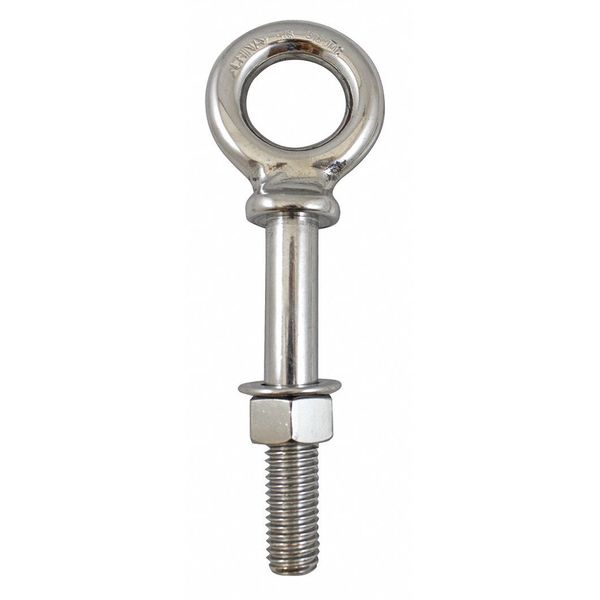 Eye Bolt With Shoulder, Stainless Steel