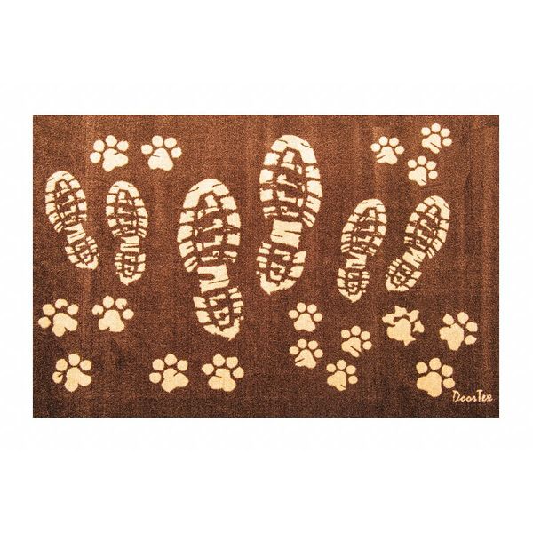 Door Mat, Brown, 24 in W x