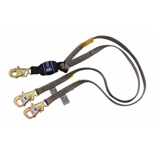 Shock Absorbing Lanyard, 6 ft., 310 lb. Weight Capacity, Blue