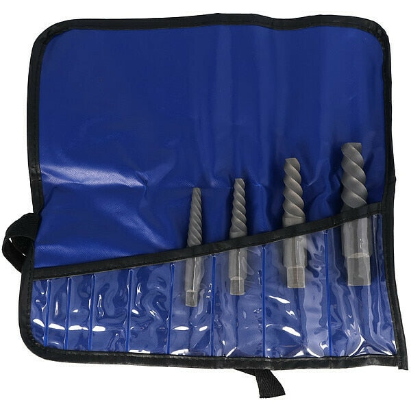 Screw Extractor 4pc Set 800 Chicago-Latrobe #5, #5-1/4, #6, #6-3/8, #7, & #7-1/2