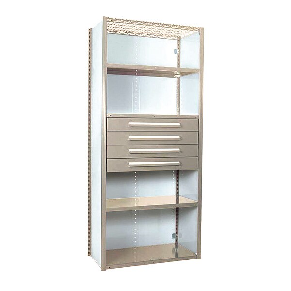 V-Grip Shelving W/ Drawers, PY, Shelving Type: Starter