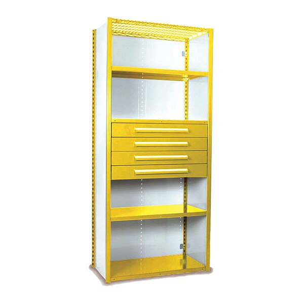 V-Grip Shelving W/ Drawers, 7x2x3, YL