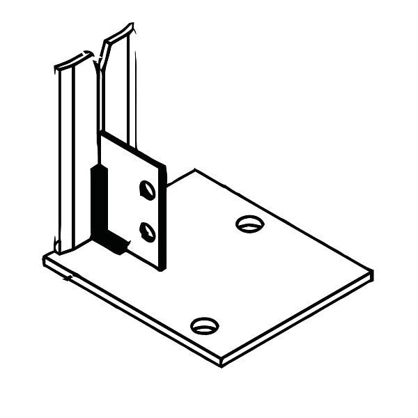LH Corner Seismic Floor Anchor, LG