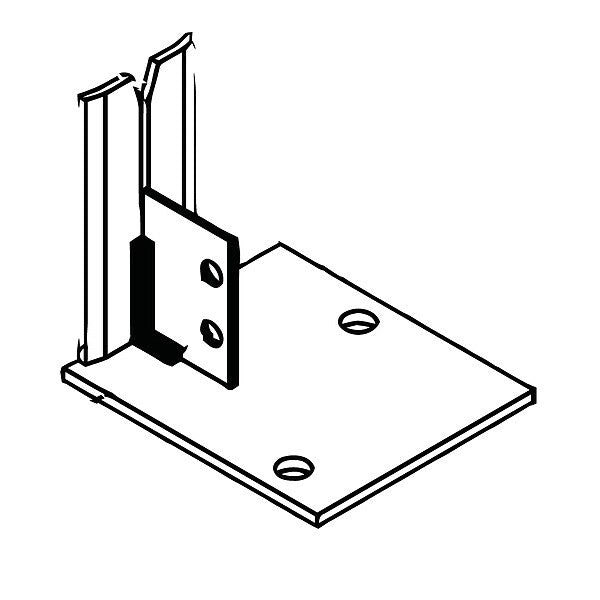 LH Corner Seismic Floor Anchor, YL