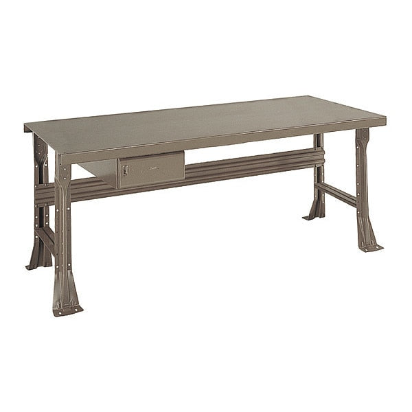 Open Leg Bench w/ Drawer, GY