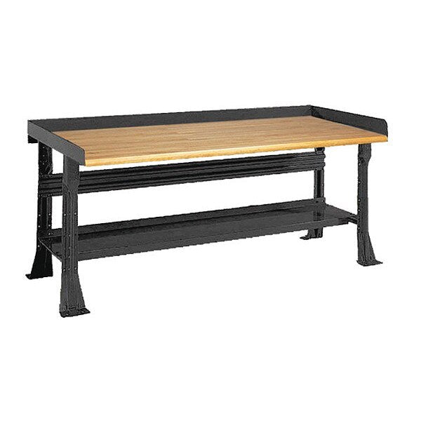 Open Leg Bench w/ Shelf, BK