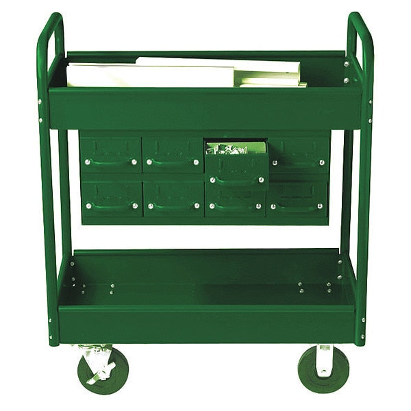 Stock Cart, 2 Shelves, 8 Drawers 500lb, 8, GN