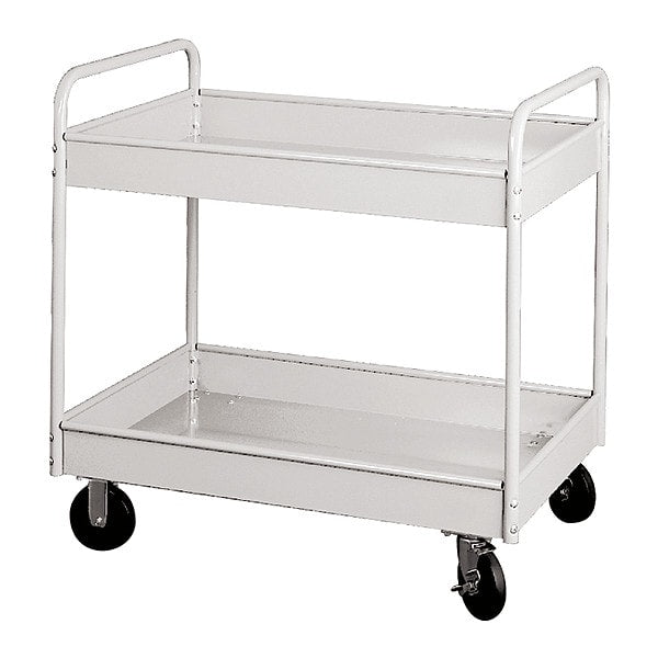 Stock Cart, 2 Shl 500 Lb. Cap 30x16x36, WH