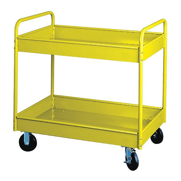 Stock Cart, 2 Shlv 800Lb Cap, 30x16x36, YL