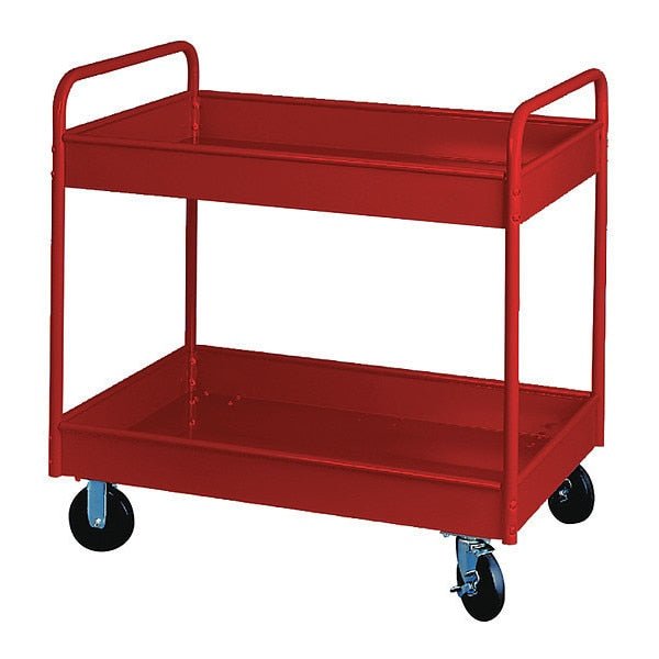 Stock Cart, 2 Shl 500 Lb. Cap 36x24x36, RD