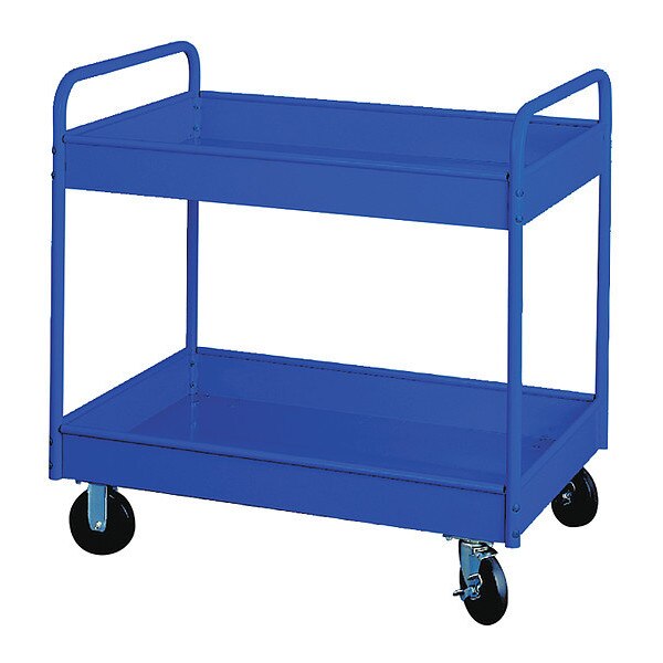 Stock Cart, 2 Shlv 800Lb Cap, 30x16x36, BL