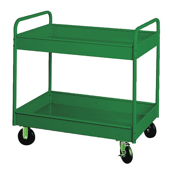 Stock Cart, 2 Shlv 800Lb Cap, 30x16x36, GN