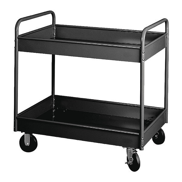 Stock Cart, 2 Shl 500 Lb. Cap 30x16x36, BK