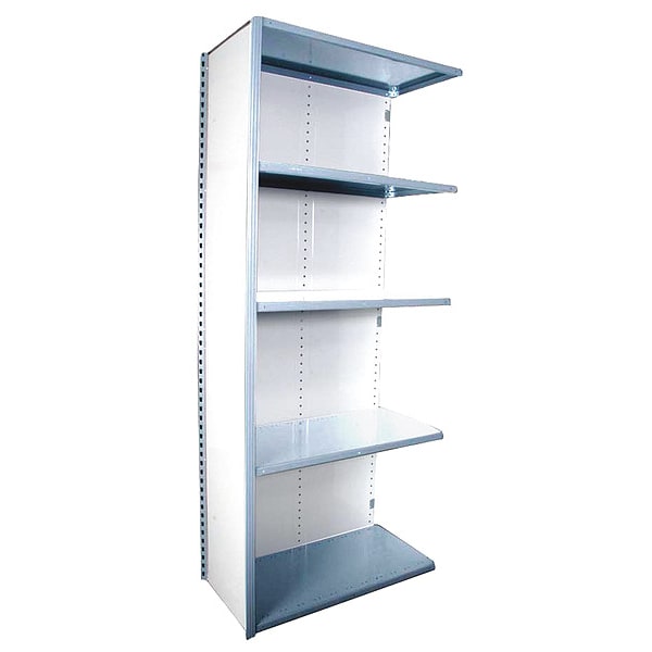 VGrip Shelf Clsd Add, 7X18DX42, W/5 shl, WH